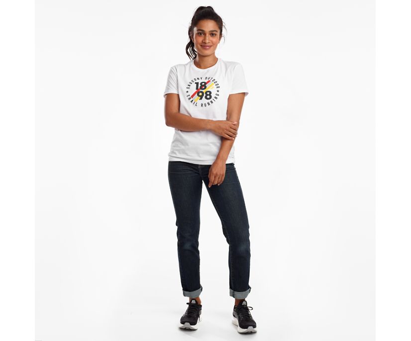 Women's Saucony Rested Short Sleeve Shirts White | Singapore 291TCEV